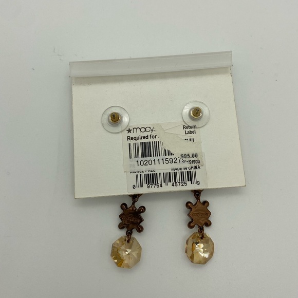 Givenchy Brown Dangly Earrings from Macy’s - NWT - Picture 4 of 5